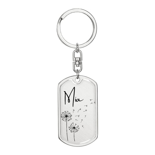 Personalized  Gold Or Steel Engraveable Dog Tag Key Chain For Long Distance Couples, Gifts For Long Distance Friends, Long Distance Girlfriend, Long Distance Relationship, Mental Health