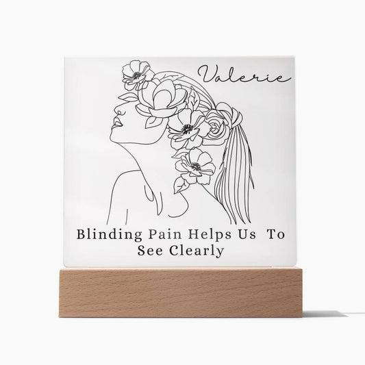 Personalized  Pain, Self Love Plaque For Mental Health, Breakup, Divorce, Addiction, Sobriety, Recovery, Sour