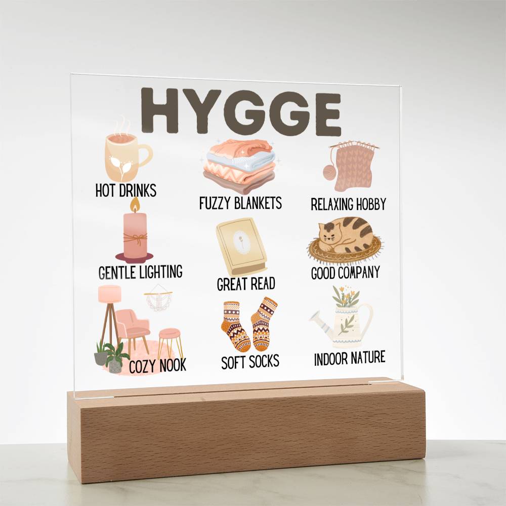 Hygge Plaque, Cozy Hygge Decor