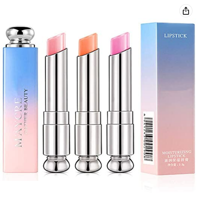 Set of 3 Color Changing Anime Toned Lipsticks