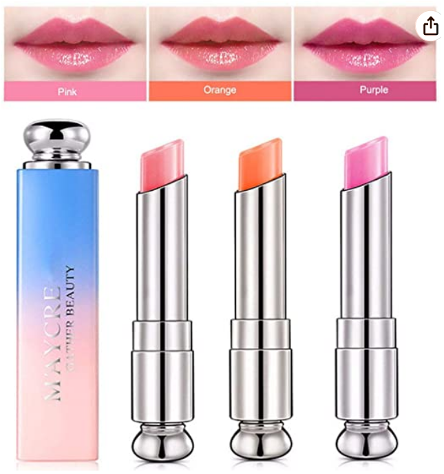 Set of 3 Color Changing Anime Toned Lipsticks