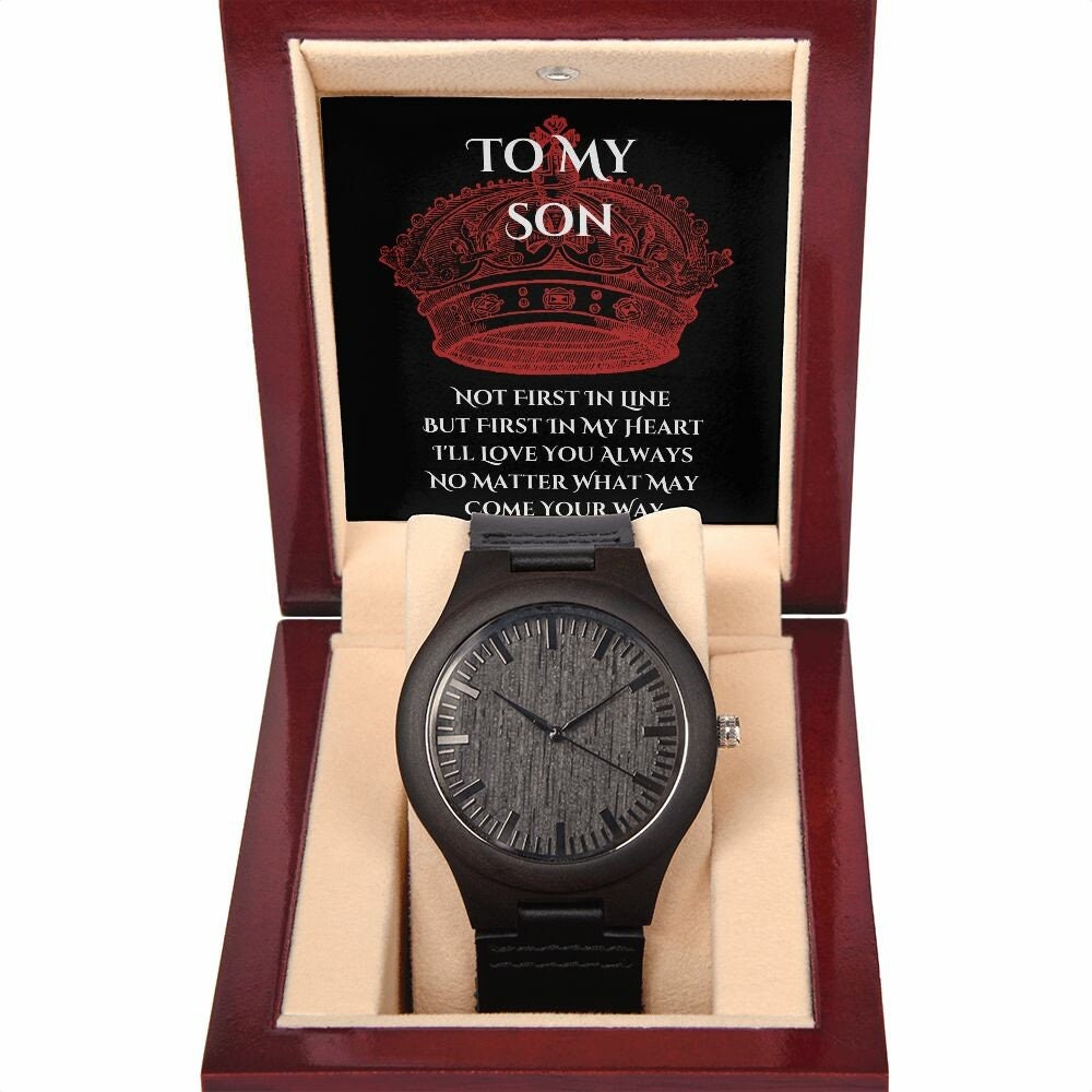 Wooden Watch, Second Son Gift, Third Son Gift, Fourth Son Gift, Fifth Son Gift, Encouragement Gift, Adult Son Gift, Teen Son Gift