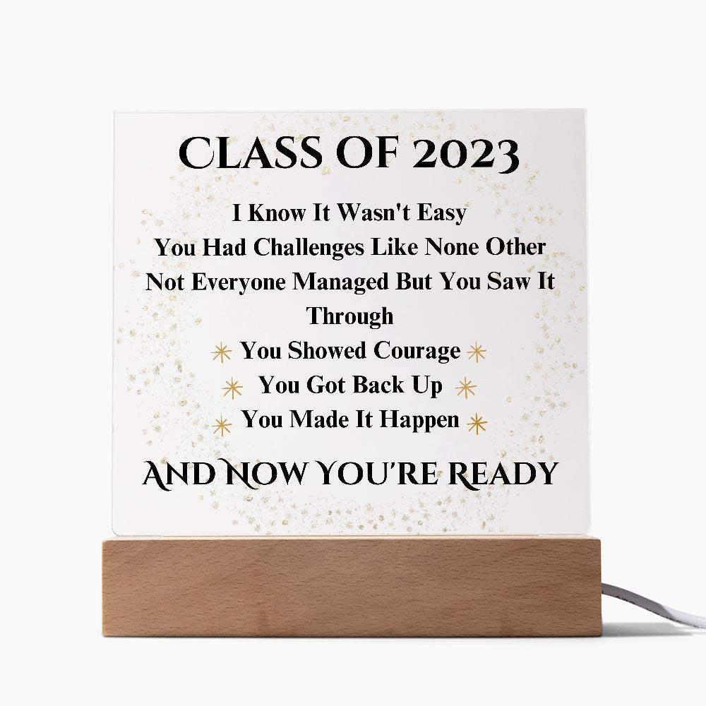 Acrylic Graduation Plaque, Gift For Graduation College, High School, Law School, PHD, Pharmacy, Nursing School, Encouragement Gift For Women