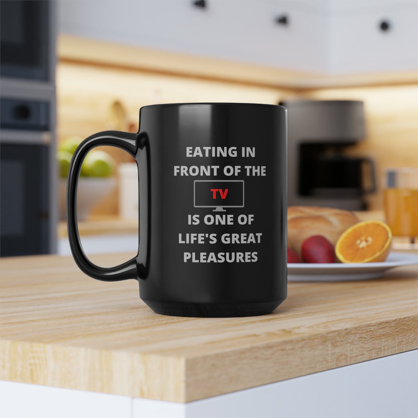 Funny Extra Large Black Mug For Dad Or Friends, Sarcastic Humor, Joke Gift, 15oz, Printed On Both Sides