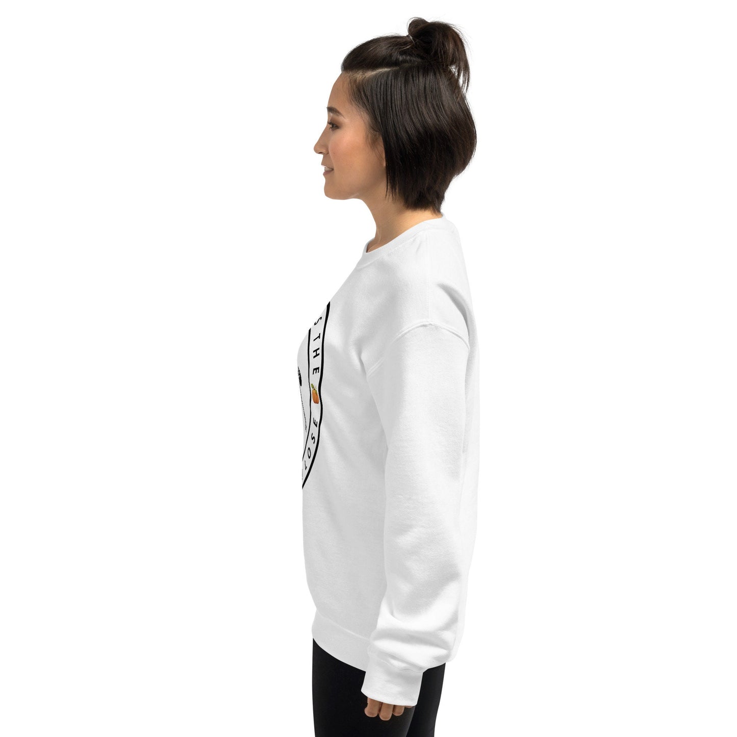 3 Colors Available Printed Sleeve Fall Halloween Dance Sweatshirt, Sizes S-5XL