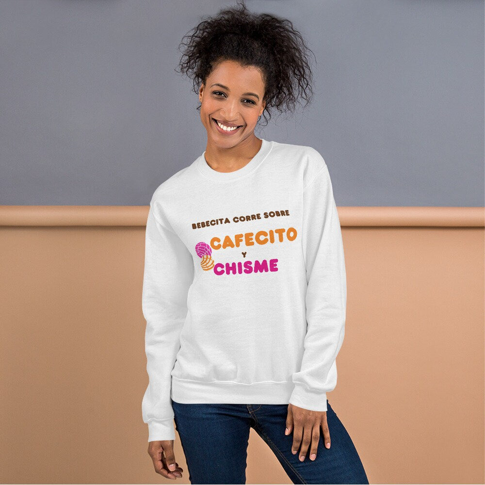 3 Colors Available, Cafecito Y Chisme, Concha Sweatshirt