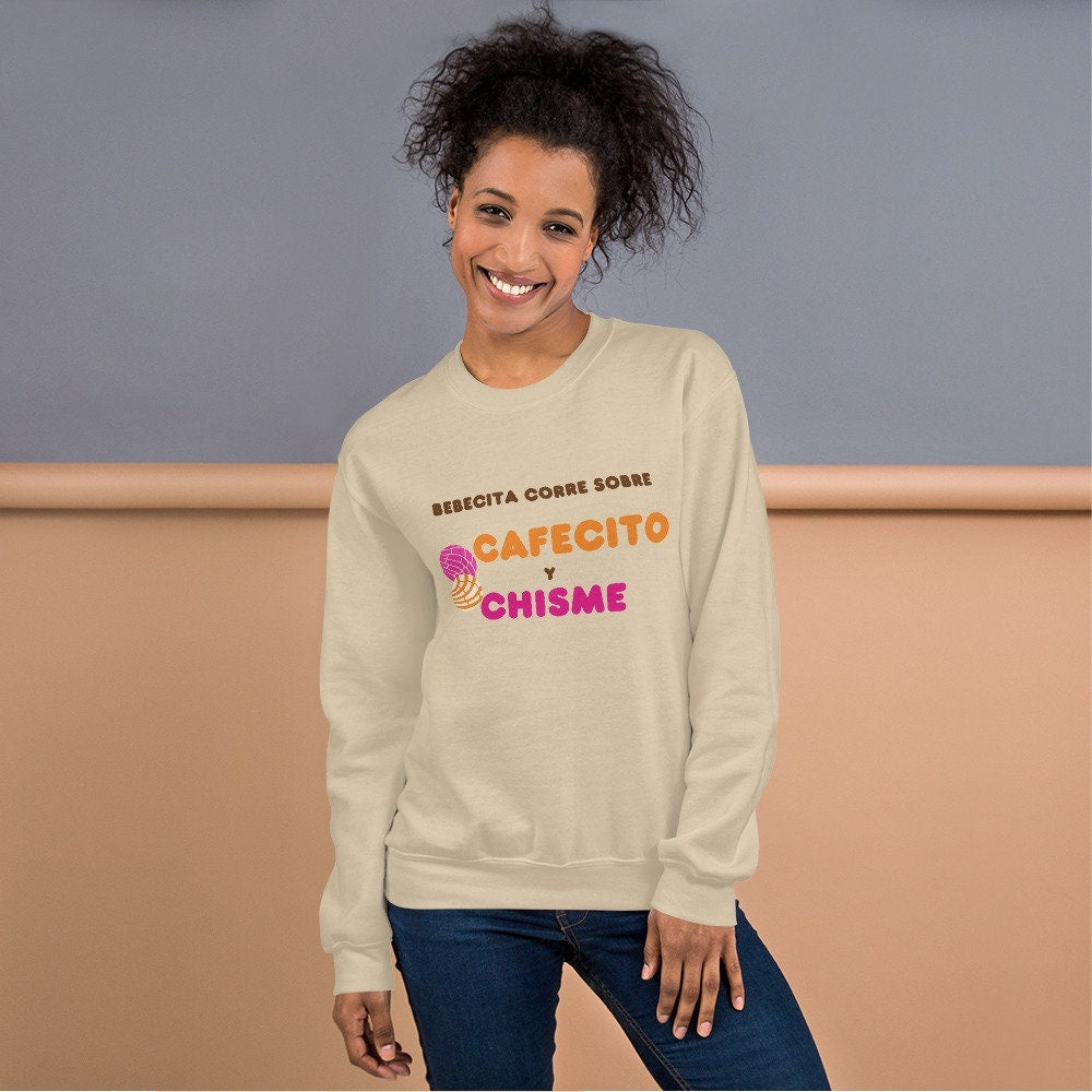 3 Colors Available, Cafecito Y Chisme, Concha Sweatshirt