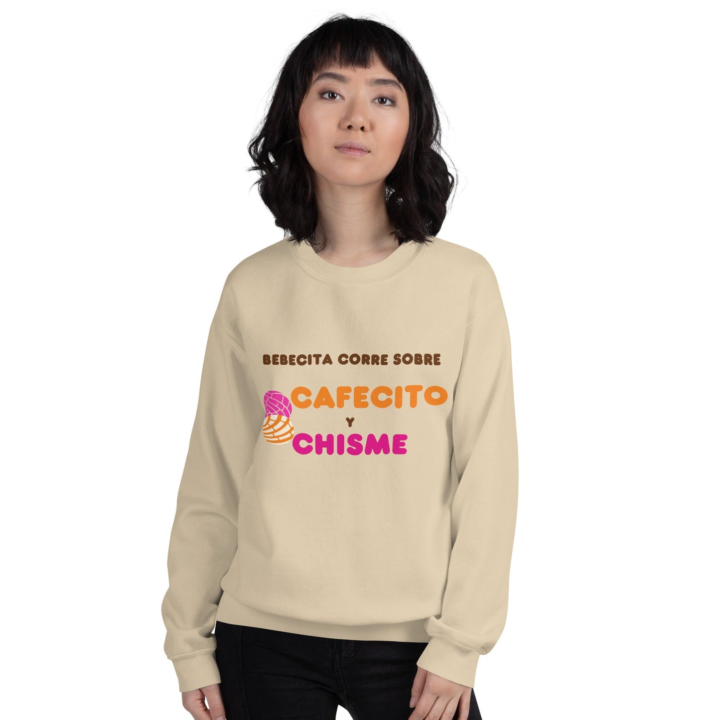 3 Colors Available, Cafecito Y Chisme, Concha Sweatshirt