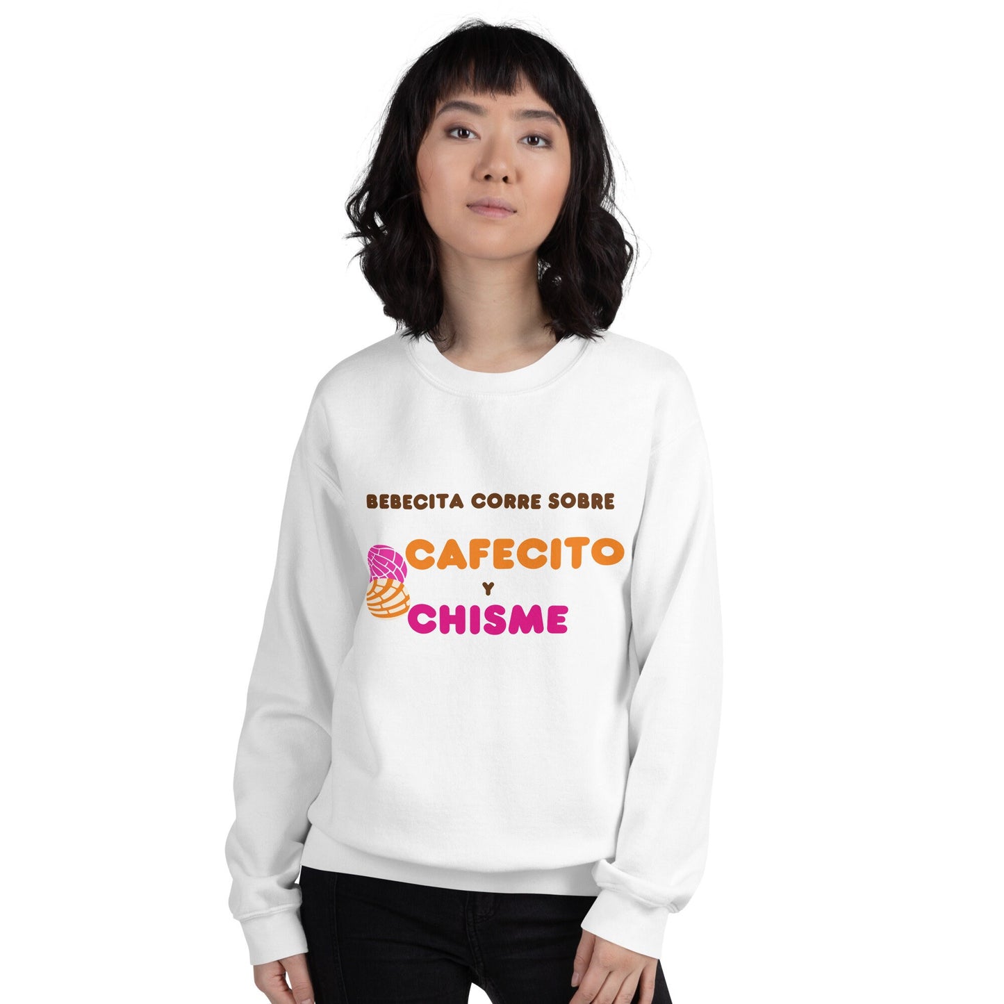 3 Colors Available, Cafecito Y Chisme, Concha Sweatshirt