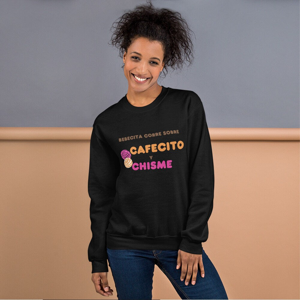 3 Colors Available, Cafecito Y Chisme, Concha Sweatshirt