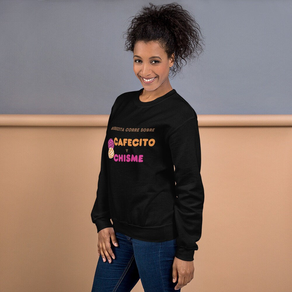 3 Colors Available, Cafecito Y Chisme, Concha Sweatshirt