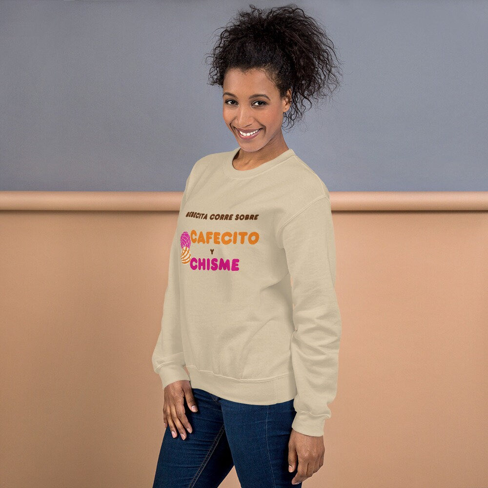 3 Colors Available, Cafecito Y Chisme, Concha Sweatshirt