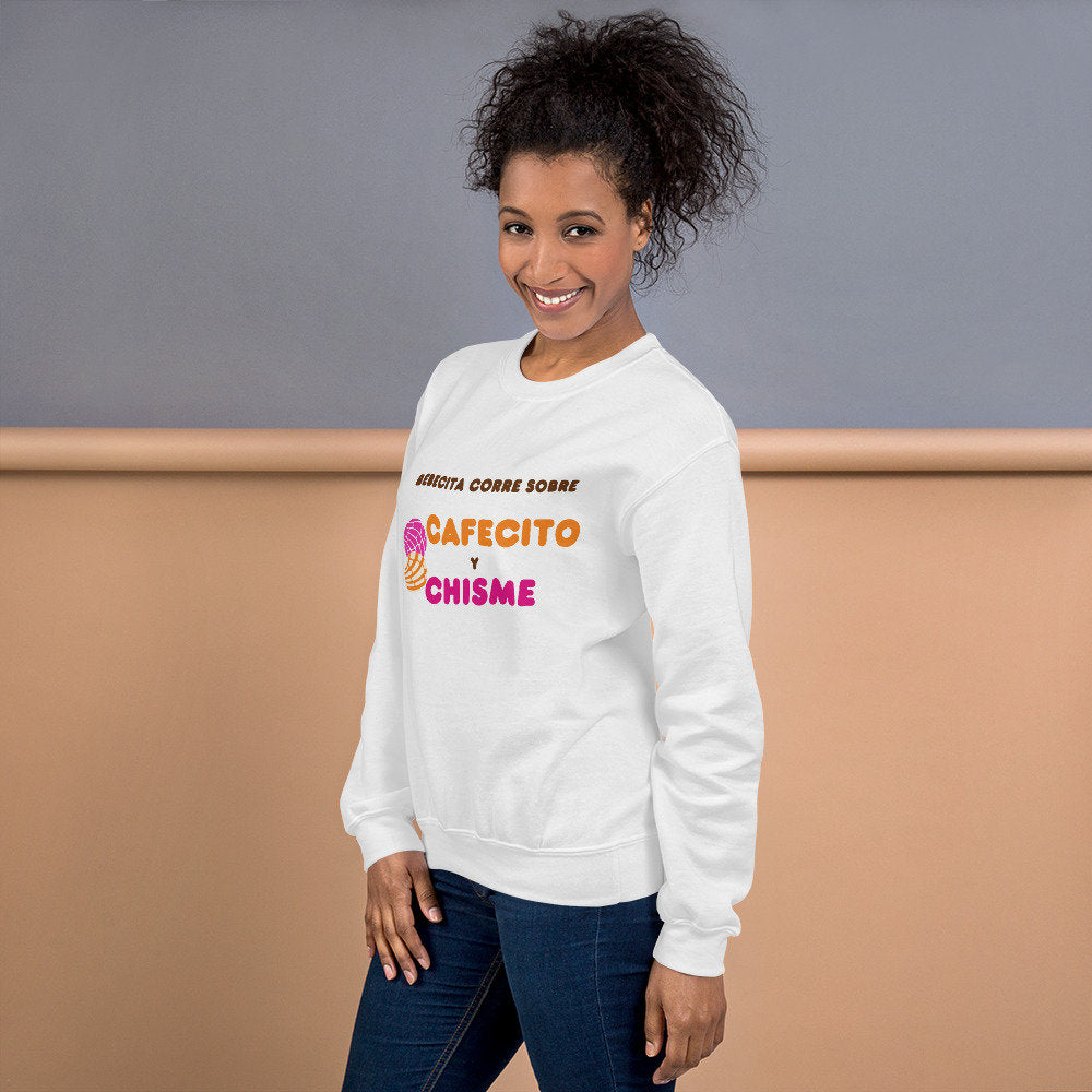 3 Colors Available, Cafecito Y Chisme, Concha Sweatshirt